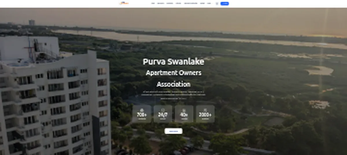 The Purva Swanlake apartment owners association website